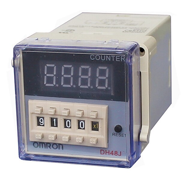 Omron DH48J Digital Counter Relay with 4-Digit AC220V counters