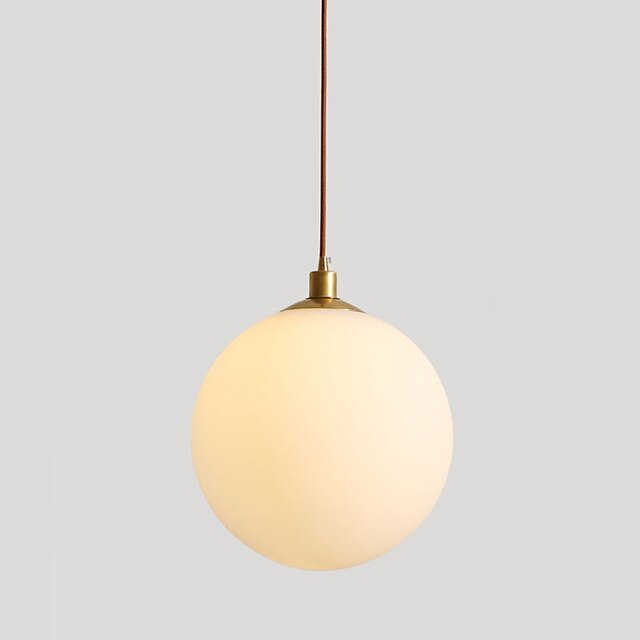 Lights & Lighting Pendant Lights | 15/20/25/30 cm LED Pendant Light Nordic Globe Design Single Design Glass Modern Luxury Copper