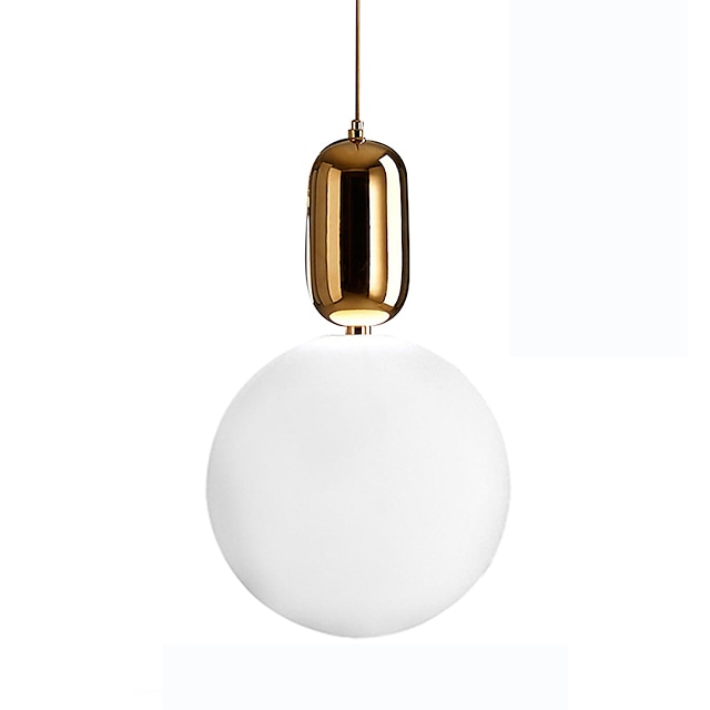 Lights & Lighting Pendant Lights | 15/20/25 cm LED Pendant Light Nordic Style Gold White Black Single Design Globle Modern Metal