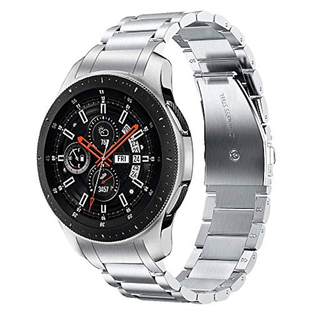  Horlogeband voor Samsung Galaxy Galaxy Watch 3 45mm 46mm Gear S3 Classic Frontier 2 Neo Live Roestvrij staal Vervanging Band Snelspanner 22 mm Schakelarmband Polsbandje