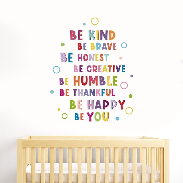 Be Kind Colorful Letter Circle Children‘s Room Kindergarten Background ...