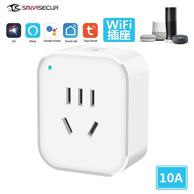  Smart socket Alexa/Google voice timing National standard wifi socket