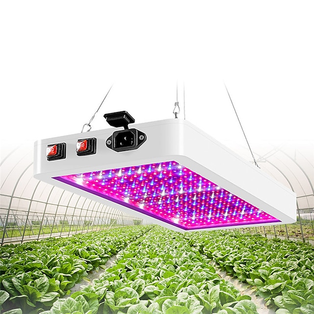  1 buc artoo dublu comutator led crește lumina 216 leduri 312 leduri spectru complet pentru seră interioară cresc cort lampă fito pentru plante