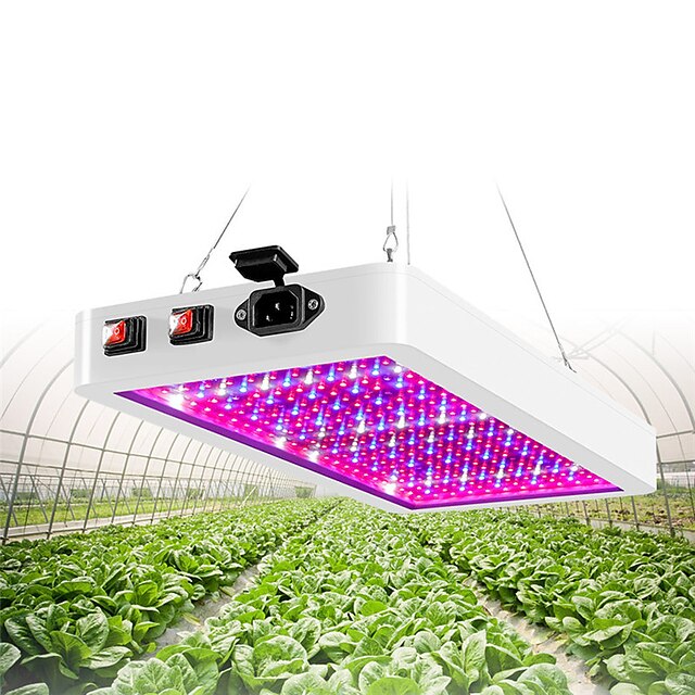 1pc Artoo Double Switch Led Grow Light For Indoor Plants 216 Leds 312 