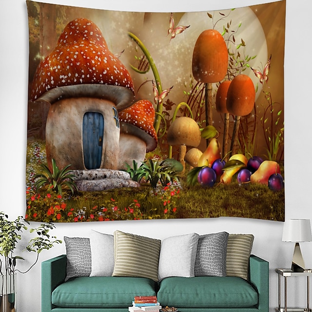 Home & Garden Home Decor | Garden Theme / Fairytale Theme Wall Decor 100% Polyester Modern Wall Art, 150*100 cm Decoration - EO4