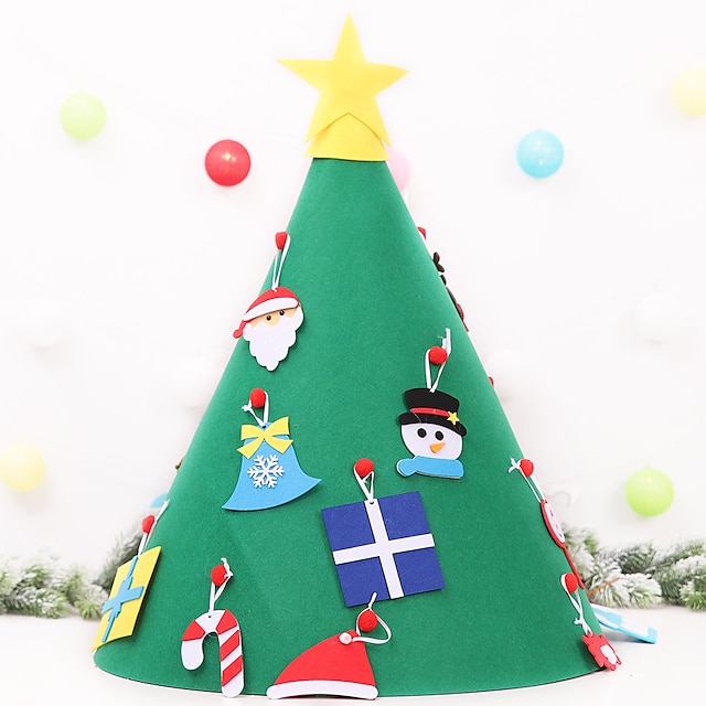 Home & Garden Home Decor | Christmas Decorations Childrens Handmade Puzzle Diy Three-dimensional Tree Large Christmas Tree Ornam