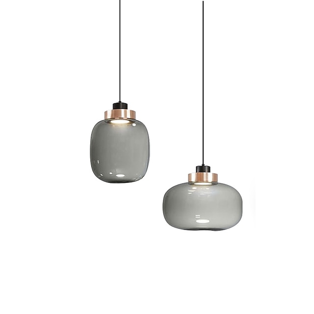 Lights & Lighting Pendant Lights | Pendant Light Smoke Gray Glass Modern Artistic Nordic Single Design Bedside Light Dining Room