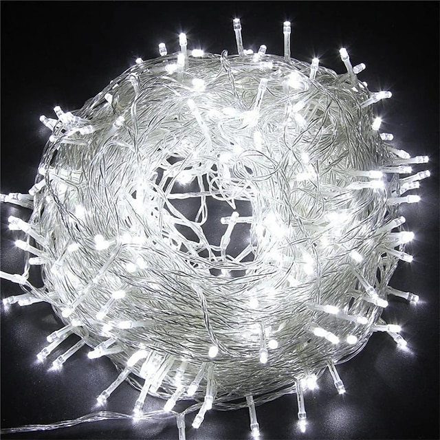  100M 800LEDs Outdoor Christmas Tree LED Fairy String Lights Waterproof EU UK Plug Holiday Lighting Wedding Party Decoration 220-240V