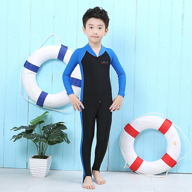 Sports & Outdoors Surfing, Diving & Snorkeling | Bluedive Boys Girls Rash Guard Dive Skin Suit UV Sun Protection UPF50+ Breathab