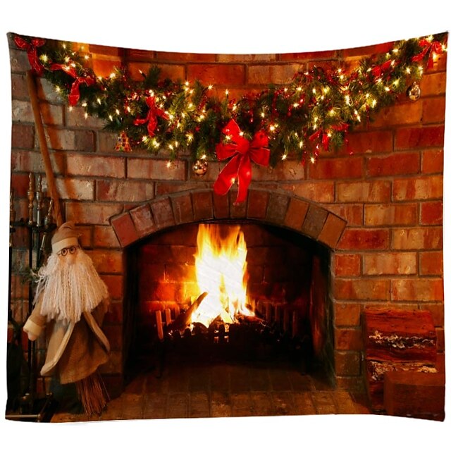 Home & Garden Home Decor | Christmas Santa Claus Holiday Party Wall Tapestry Art Decor Blanket Curtain Picnic Tablecloth Hanging