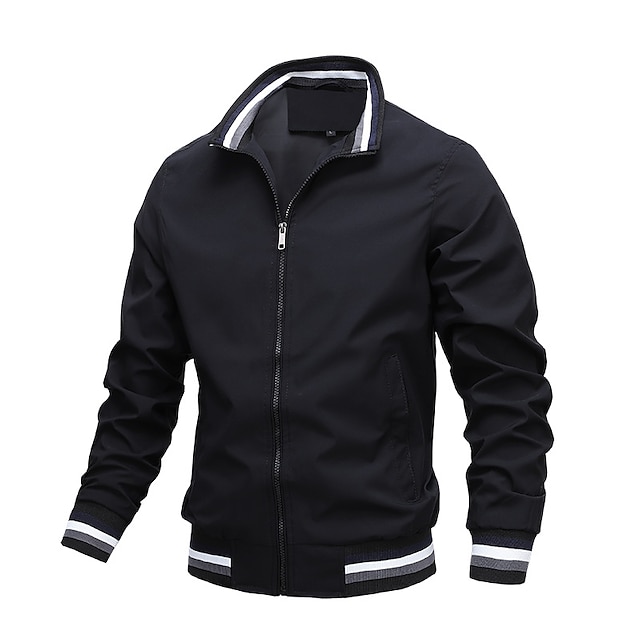 Men's Bomber Jacket Outdoor Jacket Sport Coat Dailywear Windproof ...