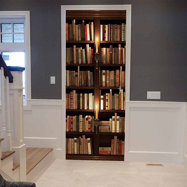 Selfadhesive Waterproof Door Stickers Living Room Removable PVC Home