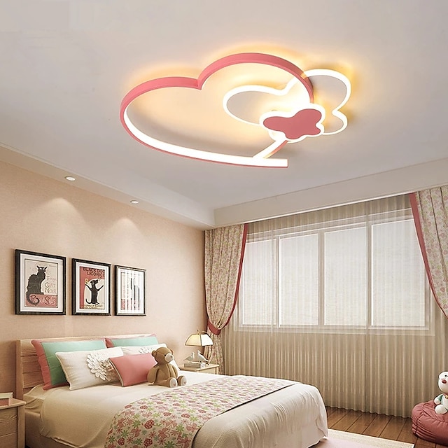 Lámpara de techo de estilo de dibujos animados en forma de corazón de 40/50  cm
