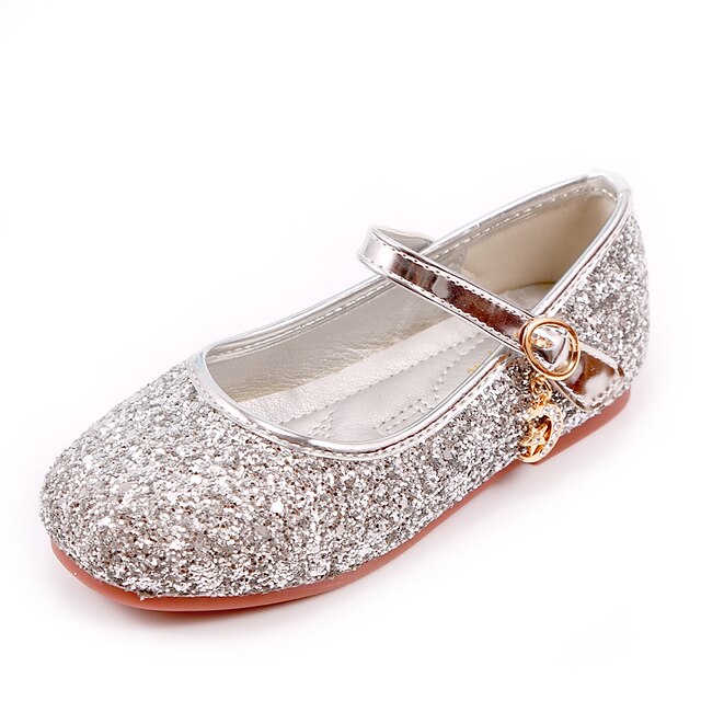 Shoes & Bags Kids Shoes | Girls Flats Glitters Comfort Mary Jane Flower Girl Shoes Faux Fur PU Glitter Crystal Sequined Jeweled 