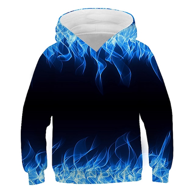  New Year Boys 3D Graphic 3D Hoodie & Sweatshirt Long Sleeve 3D Print Active Kids
