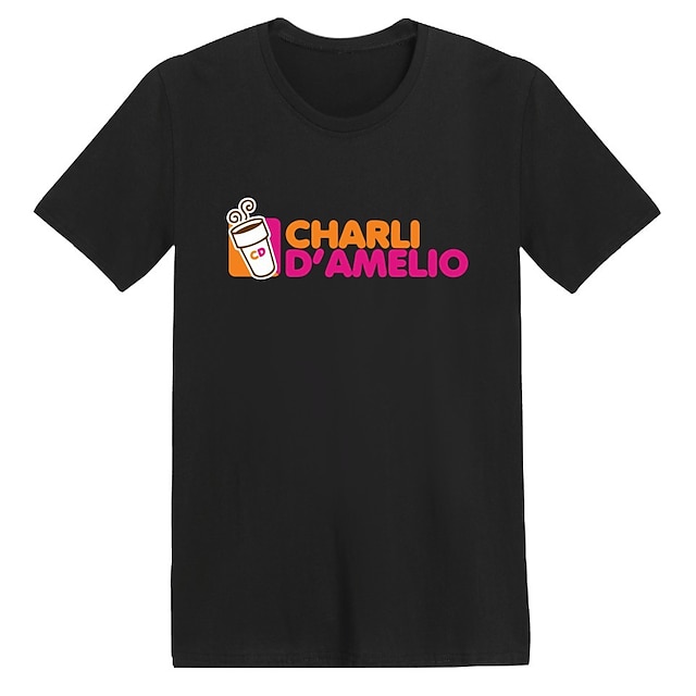 Toys & Hobbies Cosplay & Costumes | Inspired by Cosplay Charli DAmelio T-shirt Anime Polyester / Cotton Blend Graphic Prints Pri