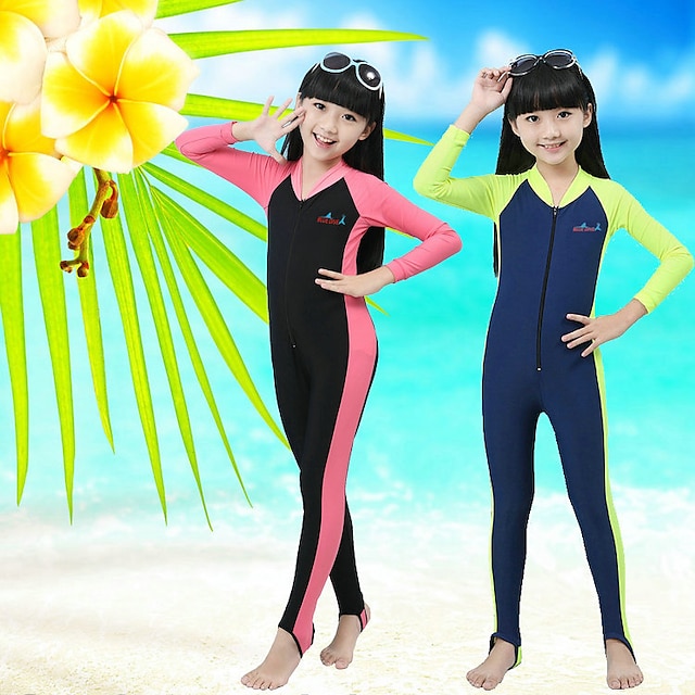 Sports & Outdoors Surfing, Diving & Snorkeling | Bluedive Boys Girls Rash Guard Dive Skin Suit UV Sun Protection UPF50+ Breathab