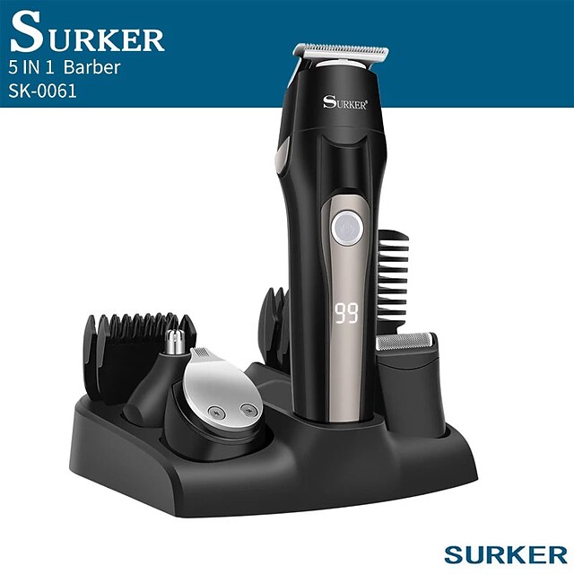 Surker Electric Hair Trimmer Sk0061 5 In 1 Hair Clipper Beard Trimmer