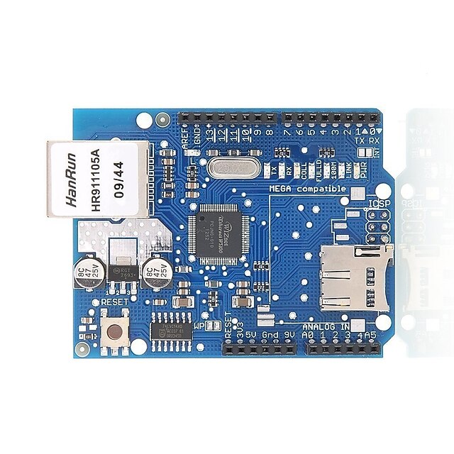 W5100 Ethernet Network Shield W5100 Ethernet Expansion Board With Sd Card Slot For Arduino Uno 1706