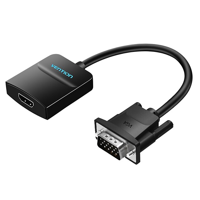  Vention VGA to HDMI-compatible adapter With Audio Support 1080P For PC Laptop to HDTV Projector Video Audio Converter vga HDMI-compatible converter 1m