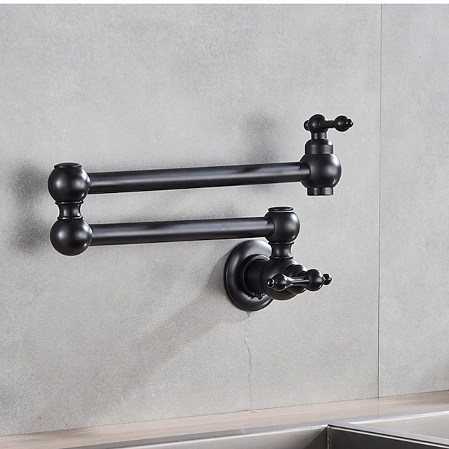  Kitchen Faucet,Kitchen Faucet,Wall Mounted Pot Filler,Brass Foldable Kitchen Tap