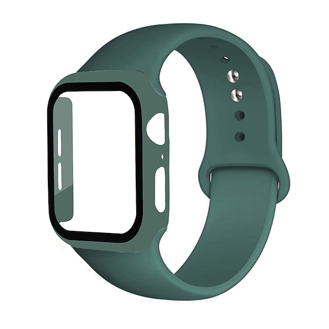  Bracelet de Montre  pour Apple Watch Series 8 7 6 5 4 3 2 1 SE Silicone Remplacement Sangle Respirable Bracelet Sport Bracelet