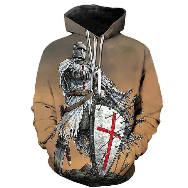 Toys & Hobbies Cosplay & Costumes | Inspired by The Last Templar Knights Templar Cosplay Costume Hoodie Terylene Graphic Printin