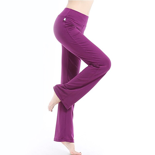 Women's High Waist Yoga Pants Bootcut Flare Leg 4 Way Stretch Quick Dry