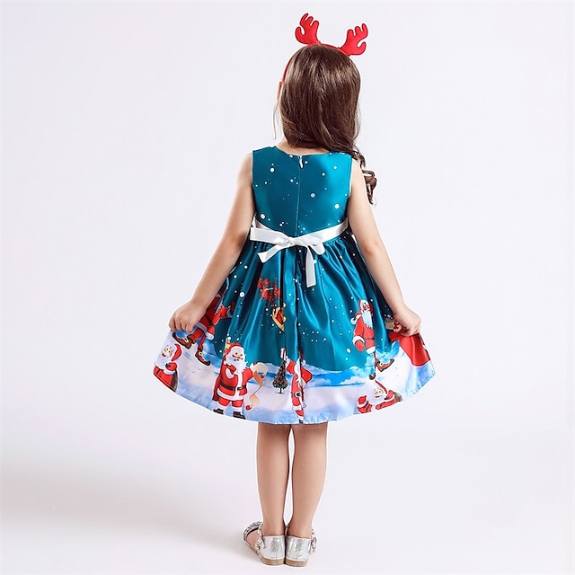 Toys & Hobbies Cosplay & Costumes | Santa Suit Dress Girls Kids Christmas Christmas Christmas Polyester Dress - HS19192