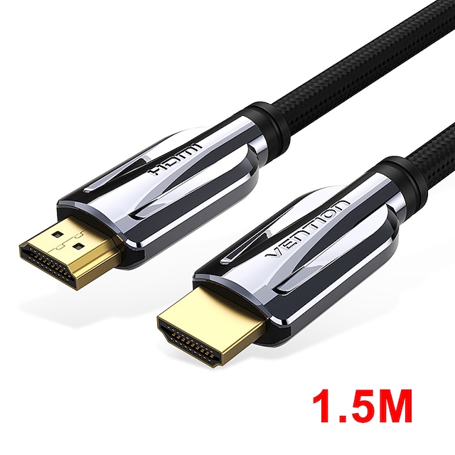  Vention HDMI-compatible 2.1 Cable 8k 60Hz 4K 120Hz 3D High Speed 48Gbps HDMI-compatible Cable for PS4 Splitter Switch Box Extender Video 8K HDMI-compatible Cable 1.5m
