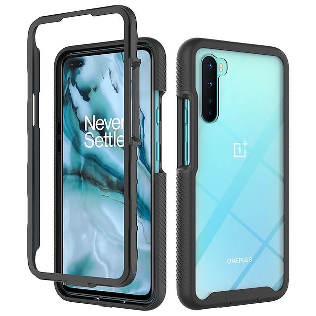  Phone Case For OnePlus Back Cover OnePlus 8 Pro OnePlus 8 OnePlus Nord Shockproof Translucent Armor Geometric Pattern Armor TPU PC