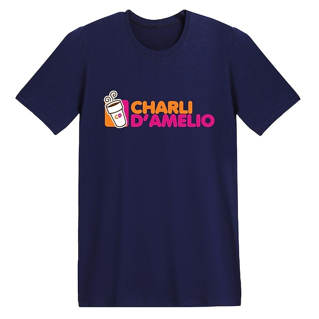 Toys & Hobbies Cosplay & Costumes | Inspired by Cosplay Charli DAmelio T-shirt Anime Polyester / Cotton Blend Graphic Prints Pri