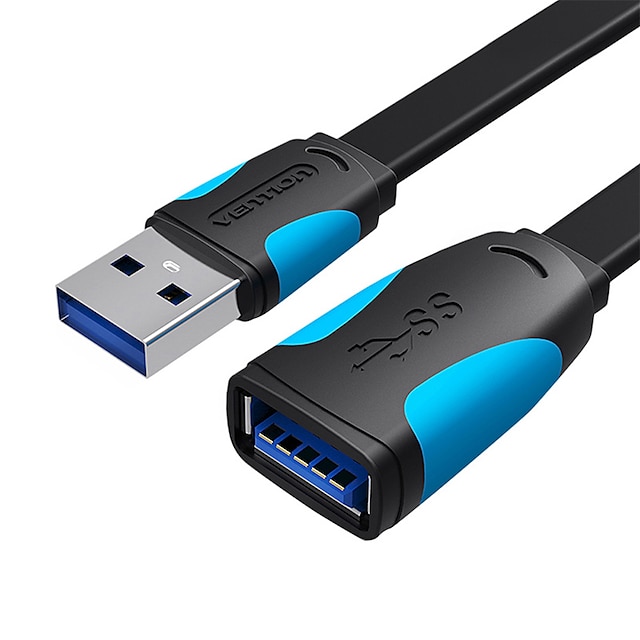  Vention USB Extension Cable 3.0 Male to Female USB Cable Extender Data Cord for Laptop PC Smart TV PS4 Xbox One SSD USB to USB 3m