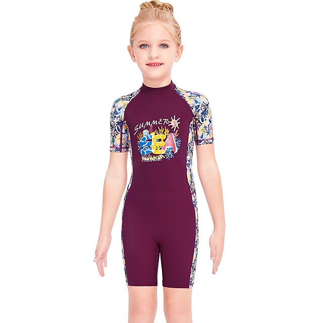 Sports & Outdoors Surfing, Diving & Snorkeling | Dive&Sail Girls Rash Guard Dive Skin Suit UV Sun Protection UPF50+ Breathable S