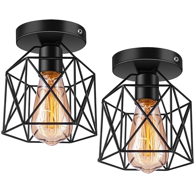  14cm LED anheng lys veranda lys korridor midtgang innfelt lys metall svart land 110-120V 220-240V