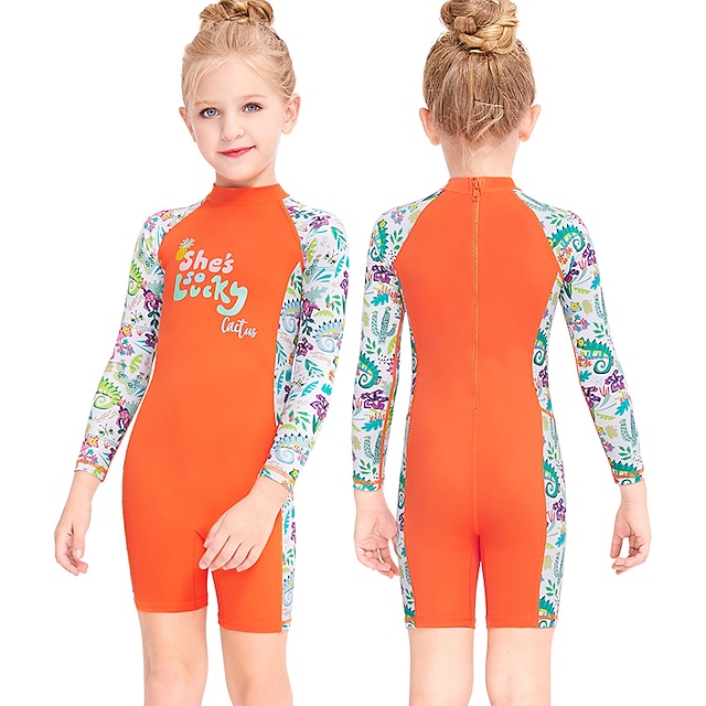 Sports & Outdoors Surfing, Diving & Snorkeling | Dive&Sail Girls Rash Guard Dive Skin Suit UV Sun Protection UPF50+ Breathable L