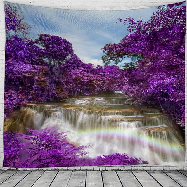 Home & Garden Home Decor | Beautiful And Spectacular Waterfall Scenery Pattern Tapestry Wall Hanging Tapestry Wall Carpet Wall A