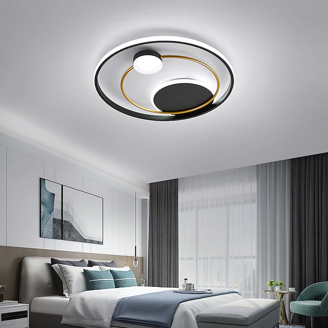 LED Ceiling Light 42cm 52cm Nordic Art Acrylic LED Bedroom Ceiling Lamp ...