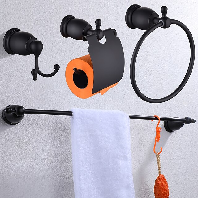 Home & Garden Bath Accessories | Bathroom Accessory Set / Towel Bar / Toilet Brush Holder Foldable / New Design Contemporary / M