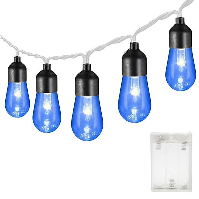  1,5 m 2 m 3 m 4 m 5 m 10 m bec retro lumini de șir acrilice bule lumini de șir de Halloween petrecere de Crăciun decorativ lumini de grădină nunta alb cald rgb alb albastru