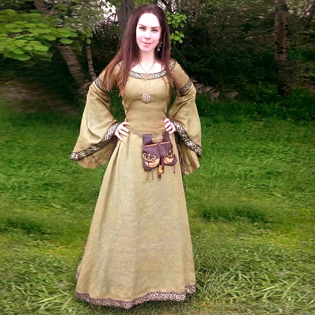 Outlander Plus Size Classic & Timeless Medieval Cocktail Dress Vintage ...