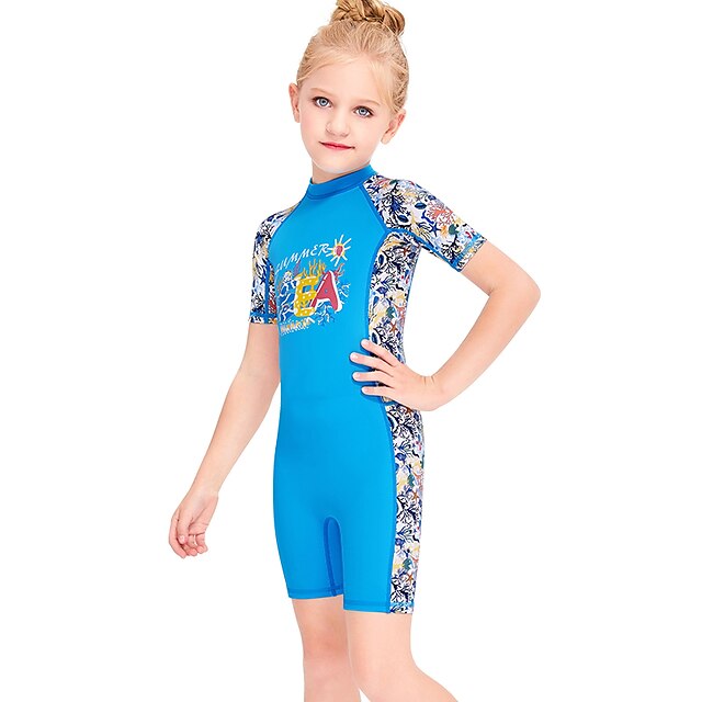 Sports & Outdoors Surfing, Diving & Snorkeling | Dive&Sail Girls Rash Guard Dive Skin Suit UV Sun Protection UPF50+ Breathable S