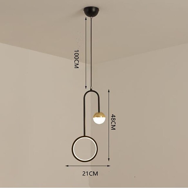 Lights & Lighting Pendant Lights | 21cm LED Pendant Light Modern Nordic Circle Ring Simple Corridor Corridor Bedroom Living Room