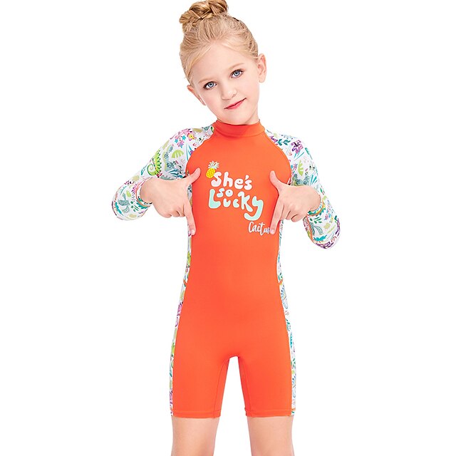 Sports & Outdoors Surfing, Diving & Snorkeling | Dive&Sail Girls Rash Guard Dive Skin Suit UV Sun Protection UPF50+ Breathable L