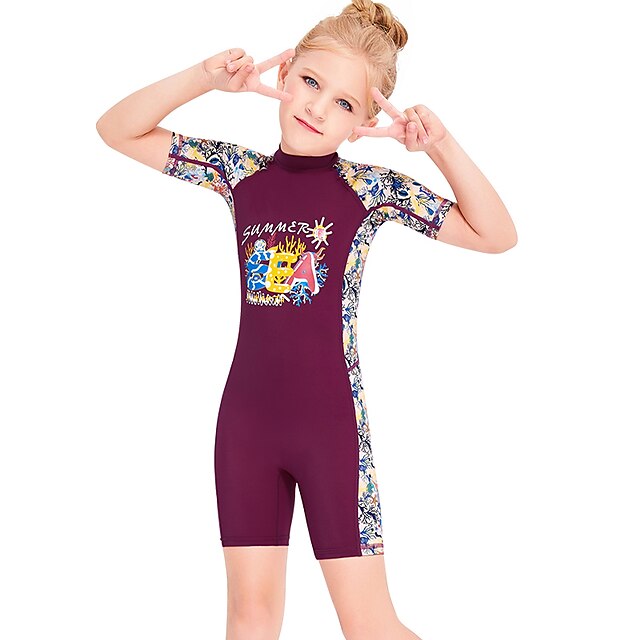 Sports & Outdoors Surfing, Diving & Snorkeling | Dive&Sail Girls Rash Guard Dive Skin Suit UV Sun Protection UPF50+ Breathable S