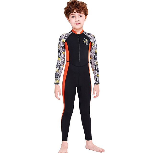 Sports & Outdoors Surfing, Diving & Snorkeling | Boys Girls Rash Guard Dive Skin Suit UV Sun Protection Breathable Quick Dry Ful