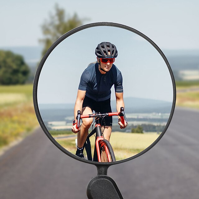  자전거 거울 조절 가능 경량 초경량 재질 싸이클링 모터 사이클 자전거 유리 ABS 블랙 도로 자전거 산악 자전거 레크리에이션 사이클링