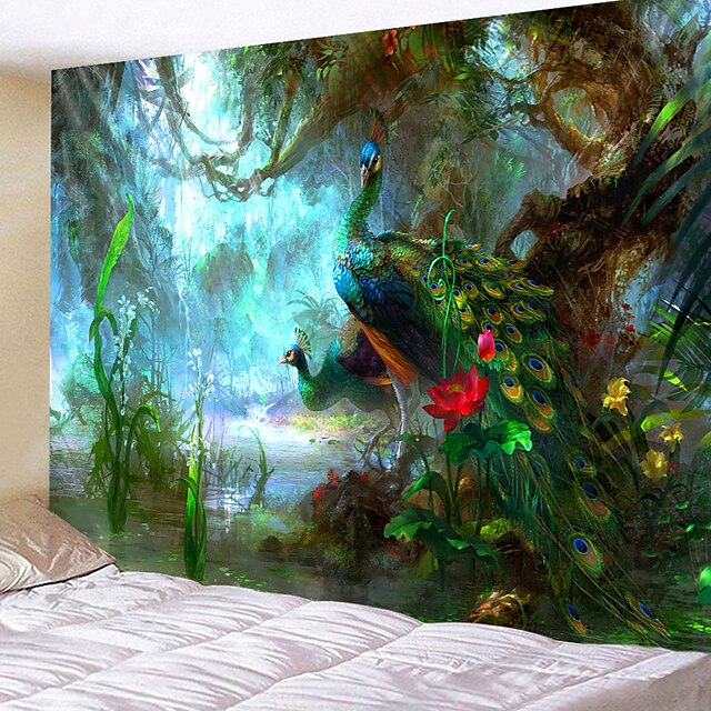 Home & Garden Home Decor | Dream Forest Pattern Tapestry Wall Hanging Tapestry Wall Carpet Wall Art Wall Decoration Tapestry Wal