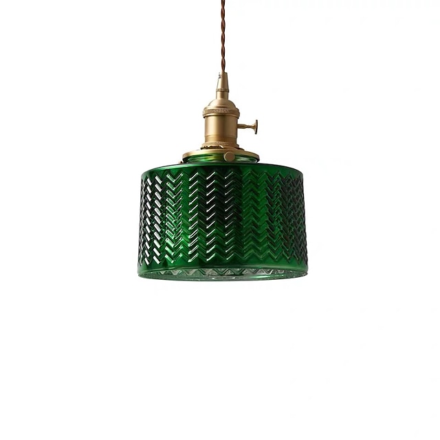 Lights & Lighting Pendant Lights | 17 cm Pendant Light Bedside Light Vintage Style Gold And Green Copper Brass Modern 110-120V 2