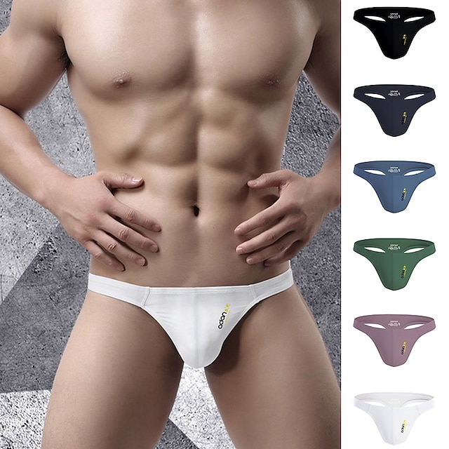  Men's Jockstrap Athletic Supporters Underwear Athleisure Modal Breathable Soft Quick Dry Fitness Gym Workout Performance Sportswear Activewear Fashion Black White Pink